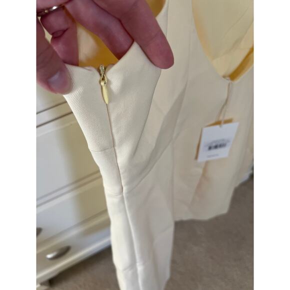 Peppermayo Lulita Buttercream Yellow Mini Dress Women's Size 12 NEW NWT Party - Picture 5 of 9